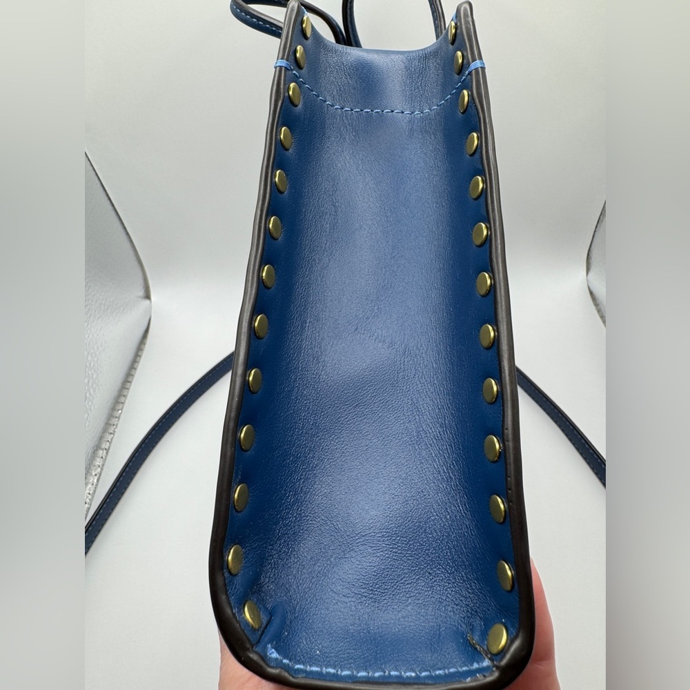 COACH Mini Cashin Tote with Rivets Crossbody Strap - Picture 6 of 17